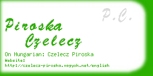 piroska czelecz business card